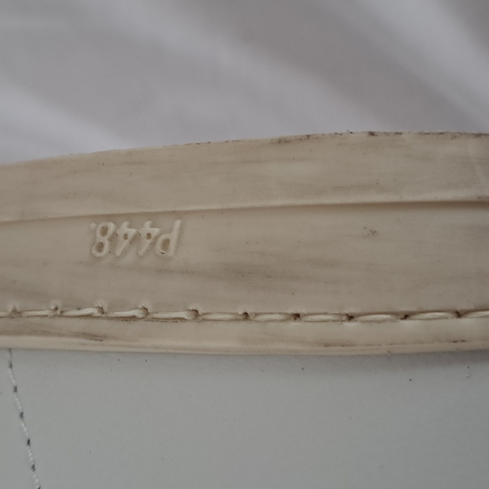 P448 John Dune Sneaker. Womans Size 39. White & Beige. Distressed Rubber Sole - Picture 13 of 16